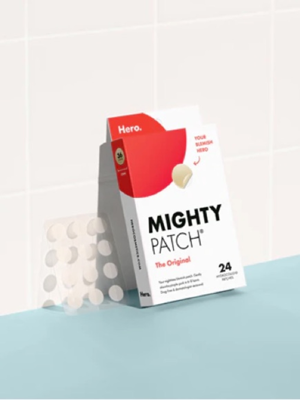 HERO. The Mighty Patch Original Acne Pimple Patches 24 Ct.